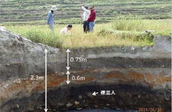 ネパール・ポカラ:大規模多発陥没の調査